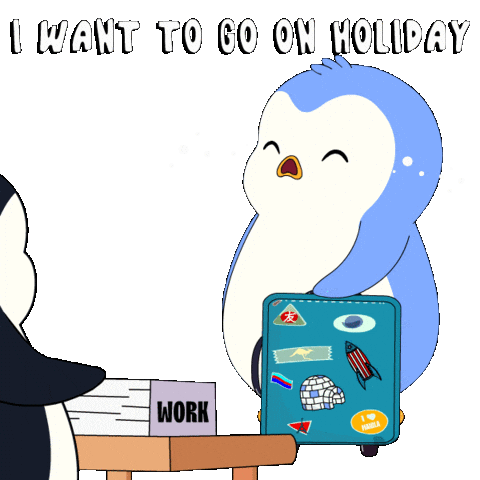 Sad Work Sticker by Pudgy Penguins