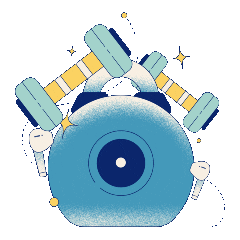 Exercising Work Out Sticker