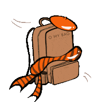 Hat Autumn Sticker by O My Bag