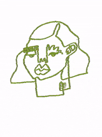 riannebouter art illustration face drawing GIF