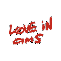 Love Is Amsterdam Sticker by Zinaida Kazantseva