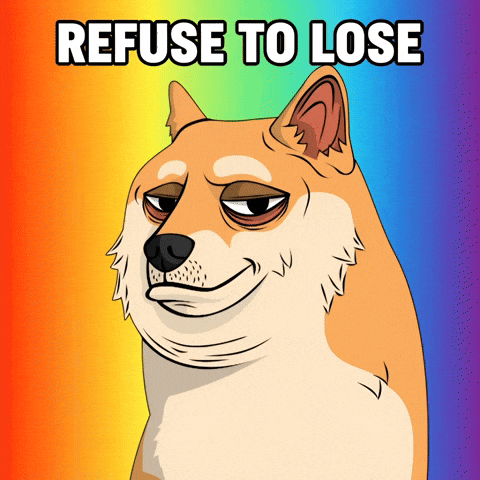 Refuse To Lose Shiba Inu GIF by Doge Pound