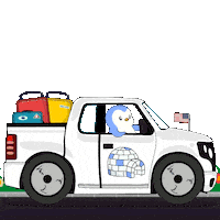 Travel Driving Sticker by Pudgy Penguins