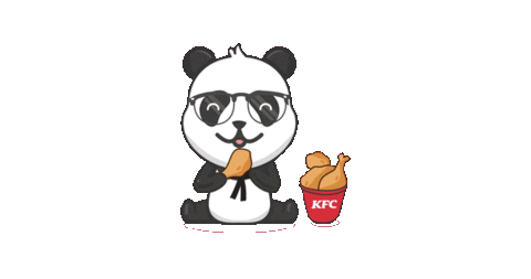 Foodpanda Eating Sticker by KFC Malaysia