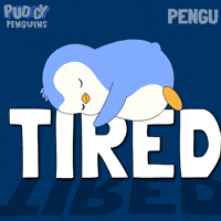 Tired Good Morning GIF by Pudgy Penguins