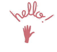 dokinaare hello pink hey say hello Sticker