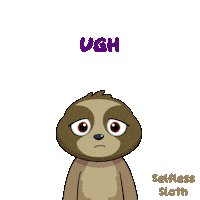 Sloth Ugh Sticker by VeeFriends