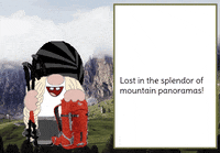 Gnome Mountaineering GIF