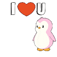 I Love You Flowers Sticker by Pudgy Penguins