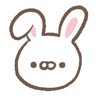 mosan_0x0 heart rabbit かわいい うさぎ Sticker