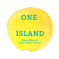 Palm Beach Island Sticker by Boardwalk Boutique Hotel Aruba