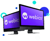 Webics marketing computer branding web Sticker