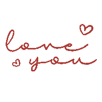 I Love You Hearts Sticker