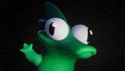 Tapping Green Lizard GIF by Claynosaurz