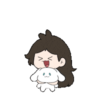 Excited Plushie Sticker