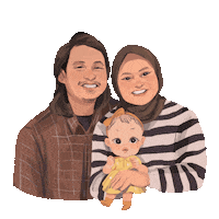 Family Mother Sticker by Rafhi Dominic