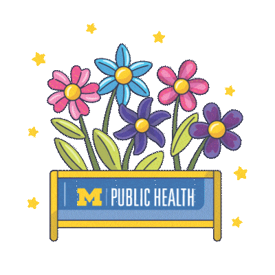Flowers Emoji Sticker by Michigan Public Health