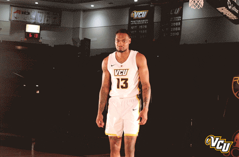 Vcu Rams Finger Wag GIF by VCU Athletics