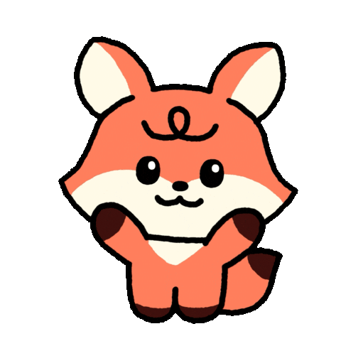 Fox Line Sticker by Dreamiez