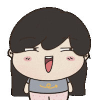Happy Girl Sticker