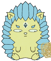 WilFrosty boring silence hedgehog wilfrosty Sticker