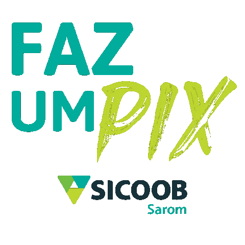 Pix Cooperando Sticker by Sicoob Saromcredi