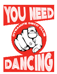 dynamitediscoclubin disco house music ddc nu disco Sticker