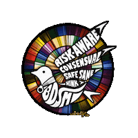 weirdolight happy pride bird colorful Sticker