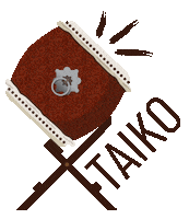 Taiko Drum Beat Sticker