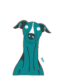 nadiarttai happy dog yes positive Sticker