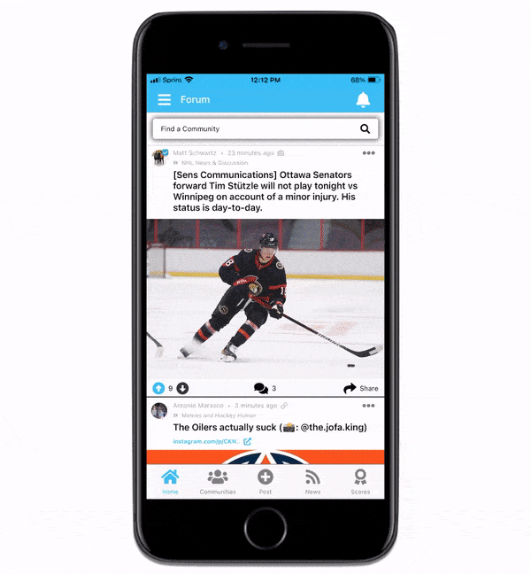hockeyplayersclub hockey players club hockey app hockey scores hockey players club mobile app GIF