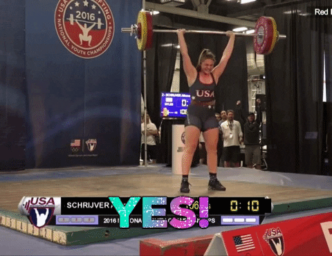 usa_weightlifting giphygifmaker yes weightlifting usa weightlifting GIF