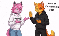 Flameflare watching flame peak gems GIF