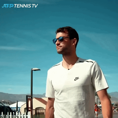 grigor dimitrov fist bump GIF by Tennis TV