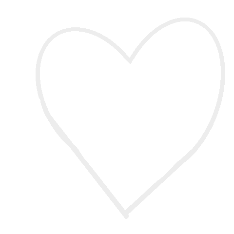 White Heart Sticker