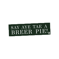 BreerPieCo breer breer aberdeen breer pie co breer pie Sticker