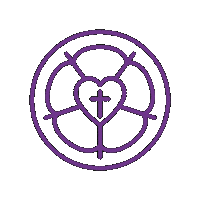 VELKD rose velkd lutherrose velkd rose Sticker