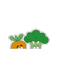 Wortel Brocolli Sticker by Chiro