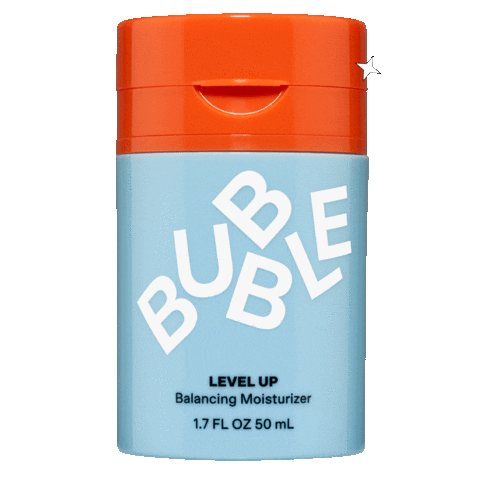 Level Up Moisturizer Sticker by Bubble Skincare