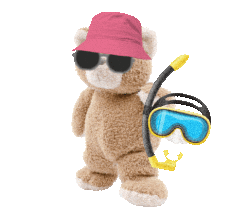 Teddy Bears Summer Sticker