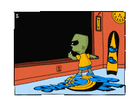 Bart Simpson Art Sticker