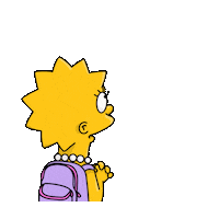Lisa Simpson Love Sticker