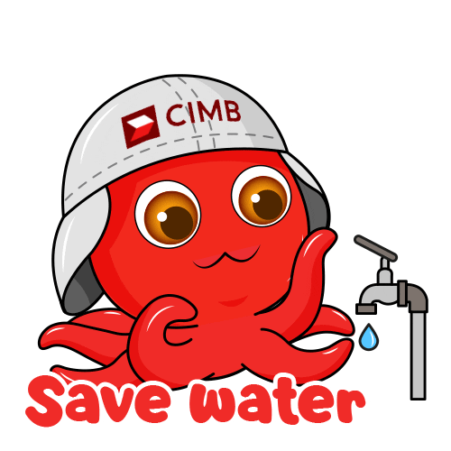 Water Sustainability Sticker by CIMB Bank