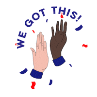 High Five We Got This Sticker by Aaron Lillie