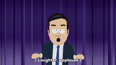 curtains speaking GIF by South Park 