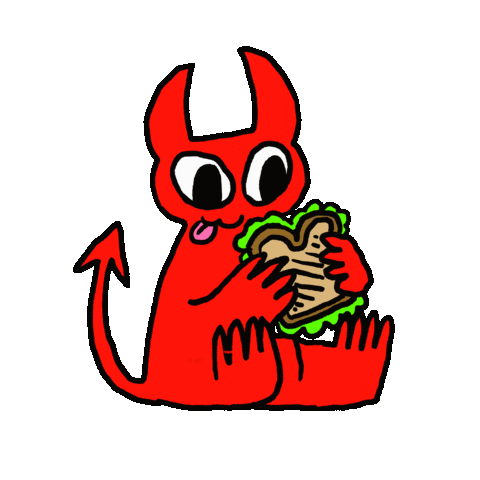 Hungry Trick Or Treat Sticker