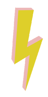 Lightning Bolt Illustration Sticker by House of Vincent