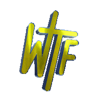 WTFSocial drehung 3d logo unge wtf social Sticker