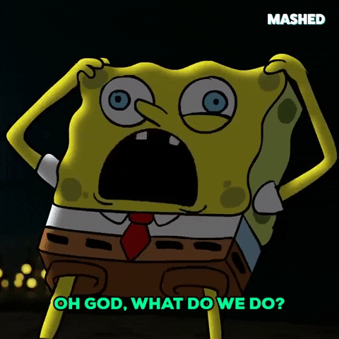 Nervous Spongebob Squarepants GIF by Mashed