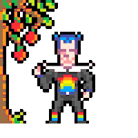 Pixel Rainbow Sticker